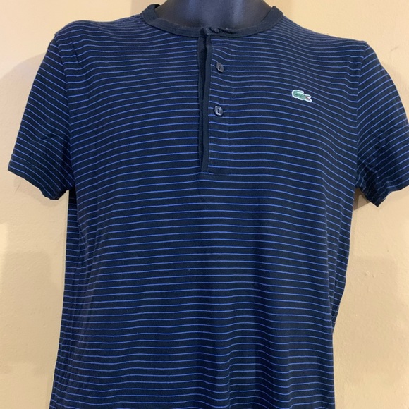 Lacoste Other - Pre owned Lacoste henley t-shirt blue size 3 Small
